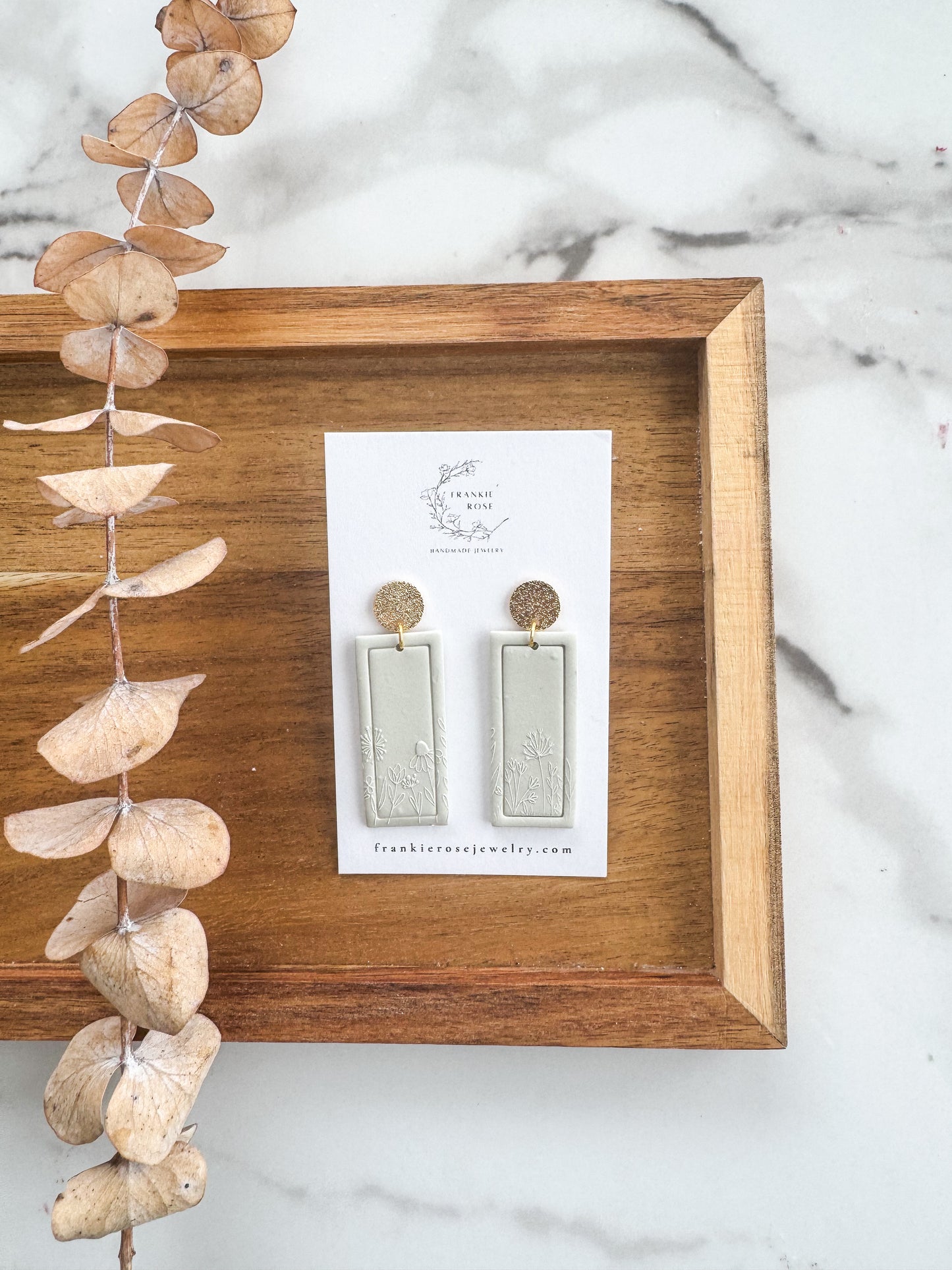 Embossed Floral Rectangles