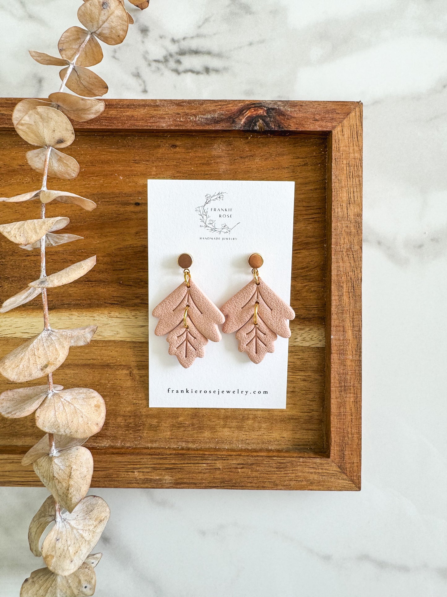 Fall Leaves | Golden Harvest Collection | clay earrings