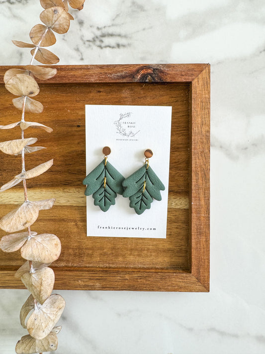 Fall Leaves | Golden Harvest Collection | clay earrings