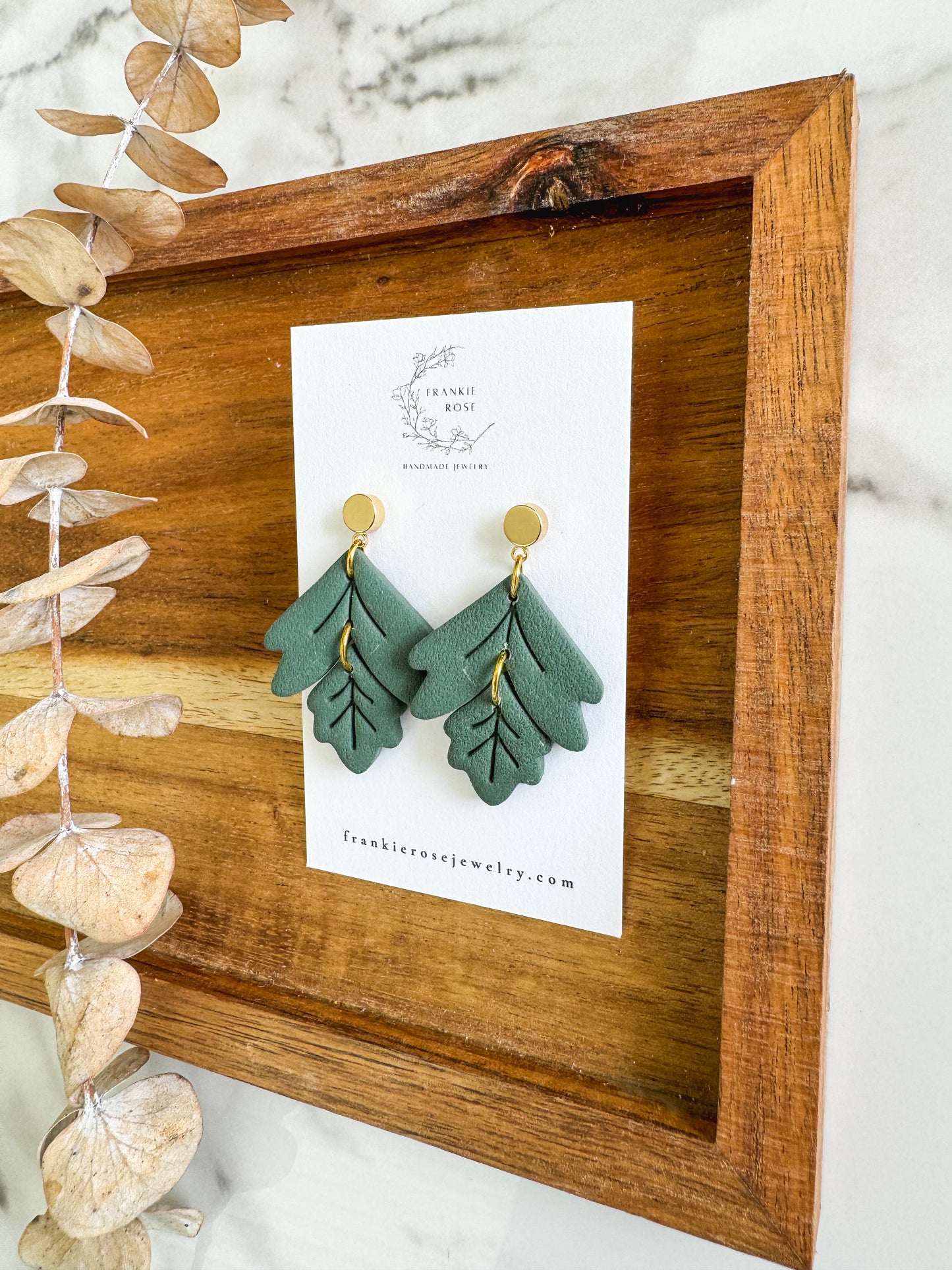 Fall Leaves | Golden Harvest Collection | clay earrings