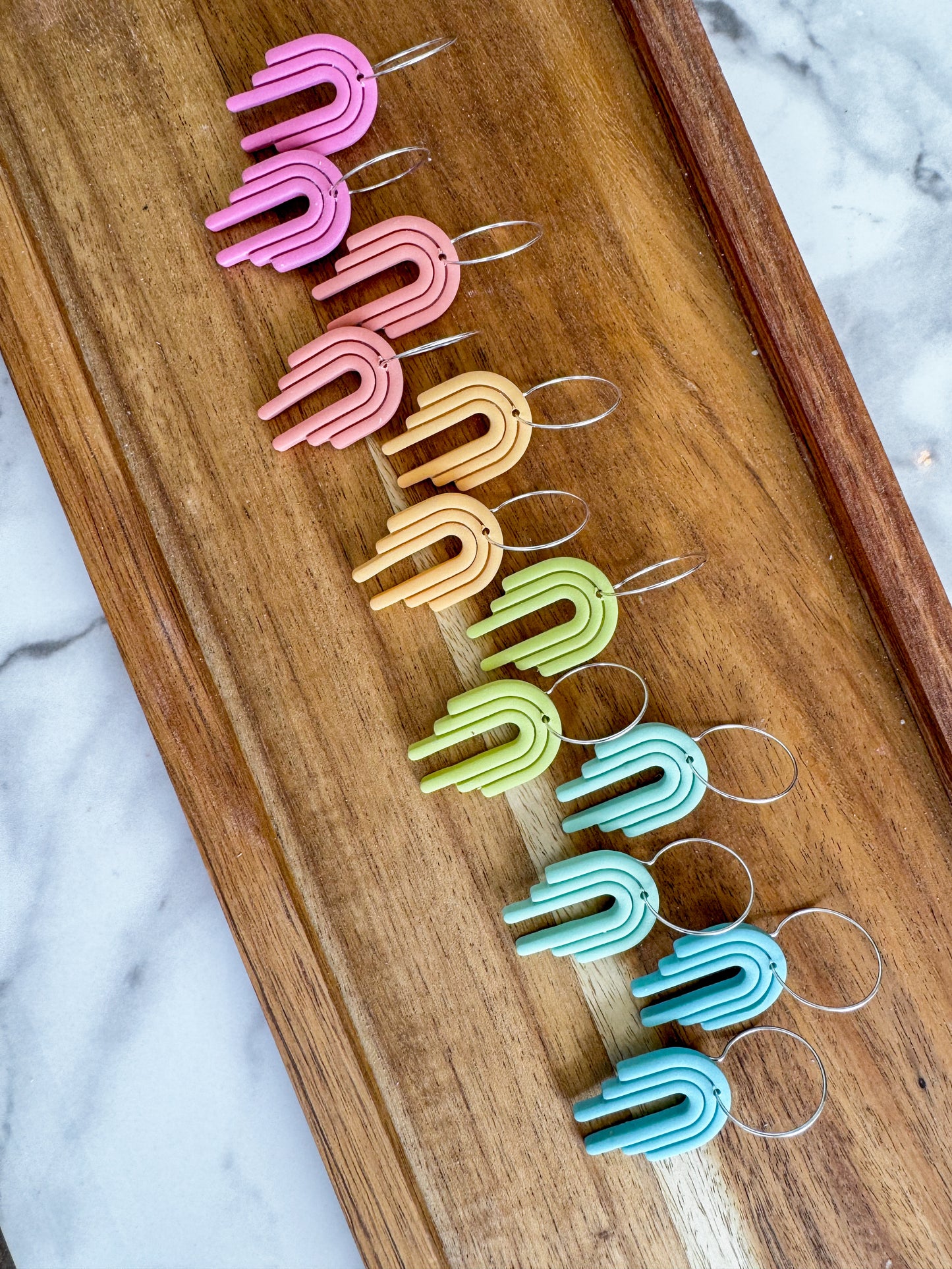 colorful small arch hoops