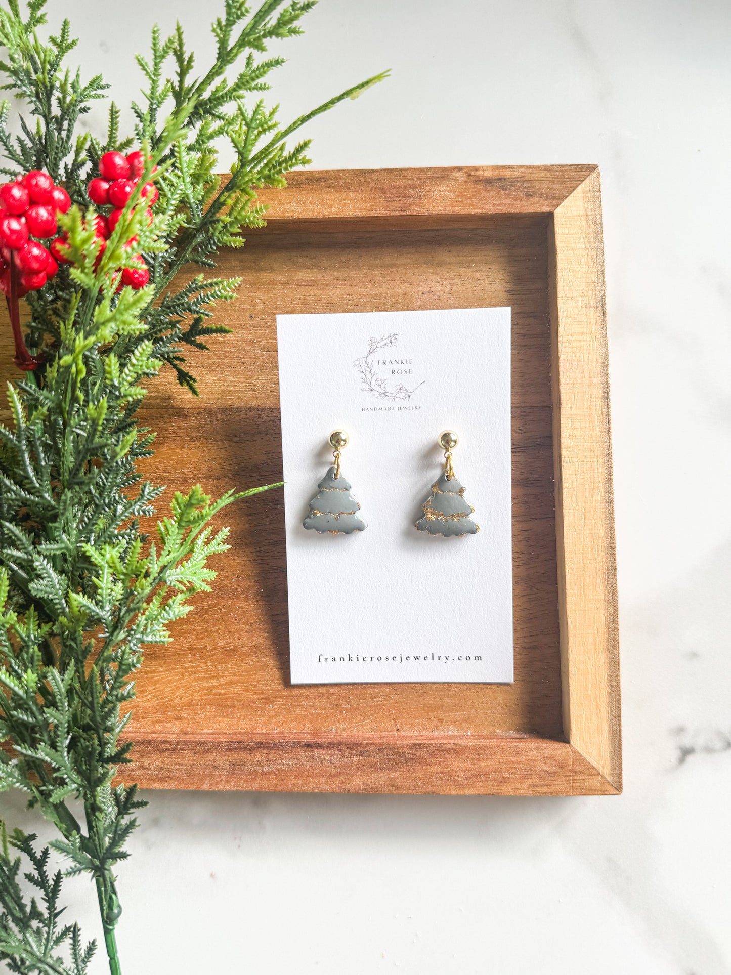 gold flake christmas trees