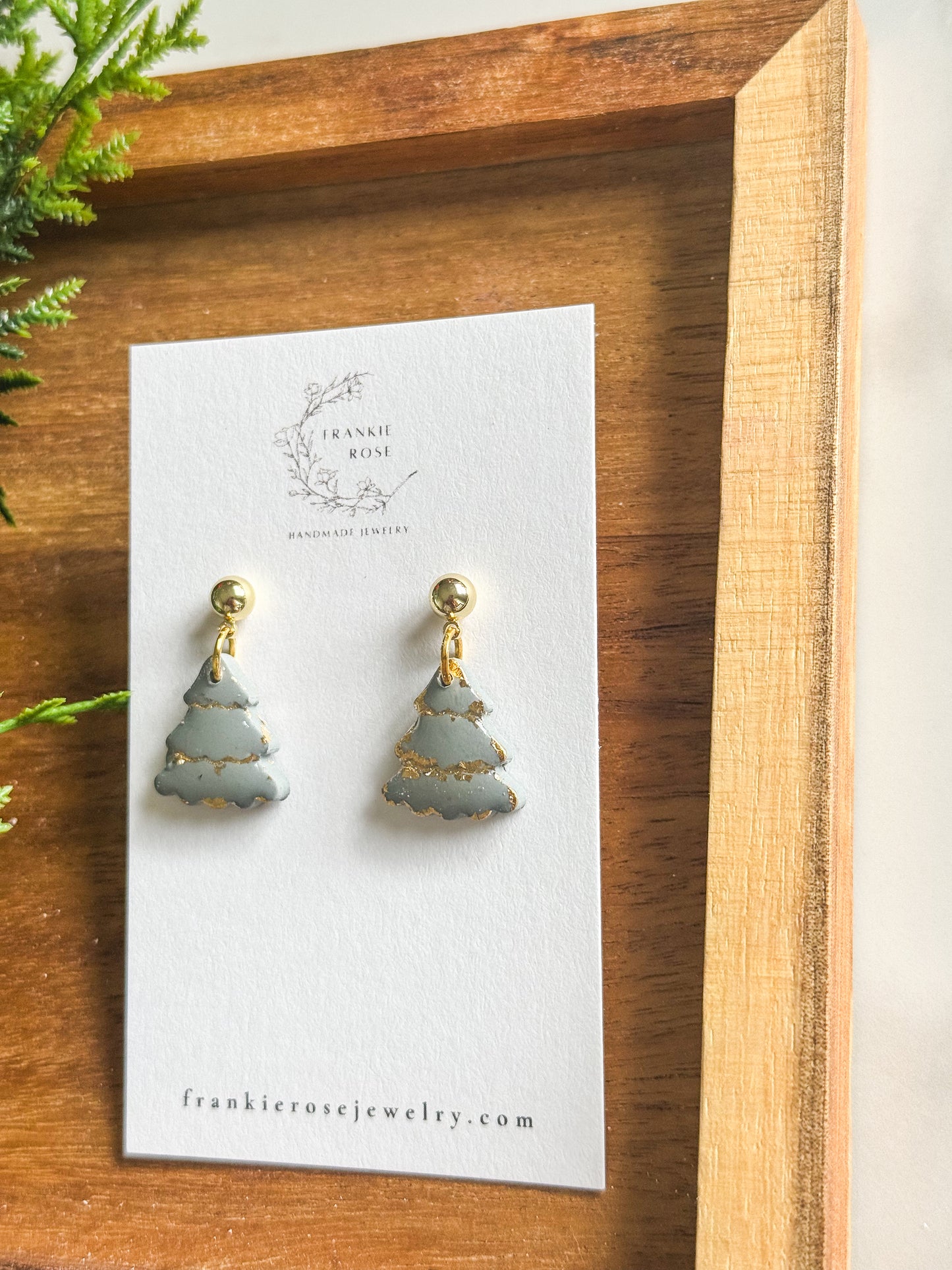 gold flake christmas trees