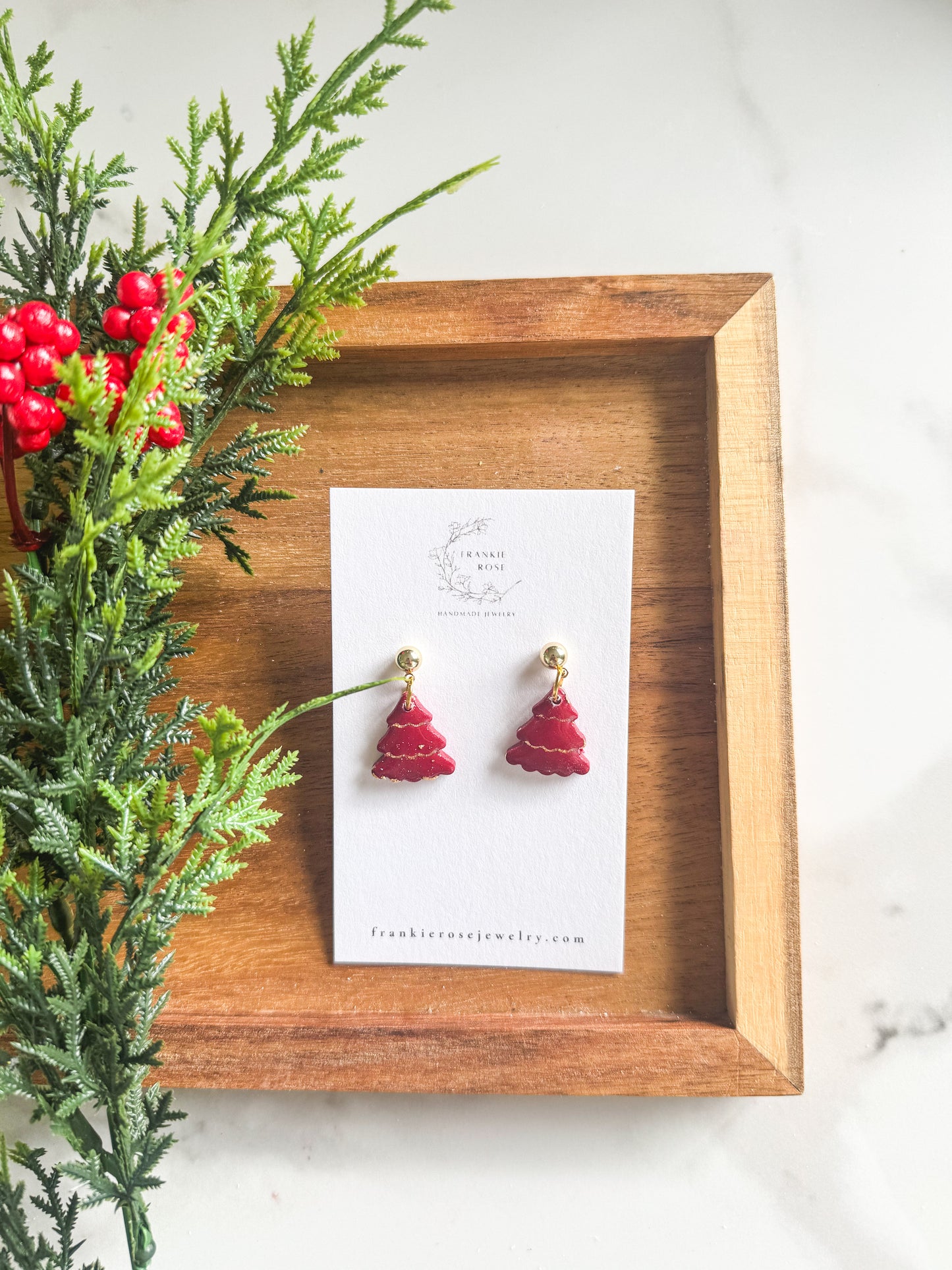 gold flake christmas trees