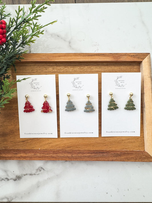 gold flake christmas trees