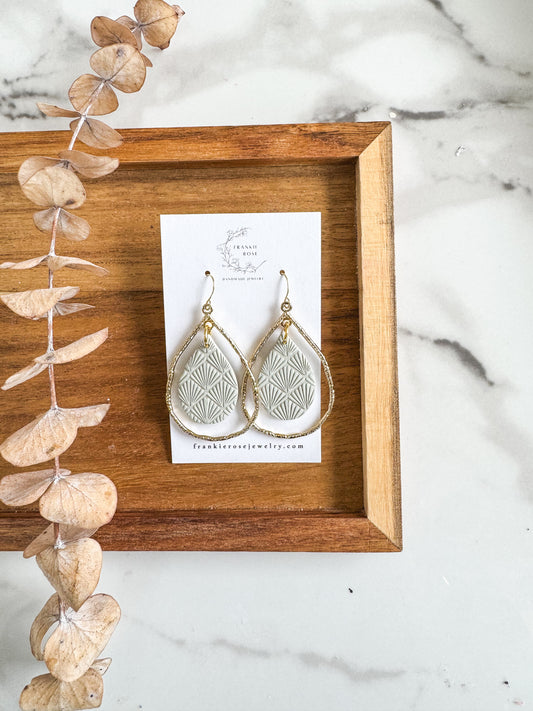 Shell Pattern Teardrops