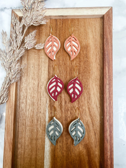 Layered Leaf hoops | Fall Fun Collection