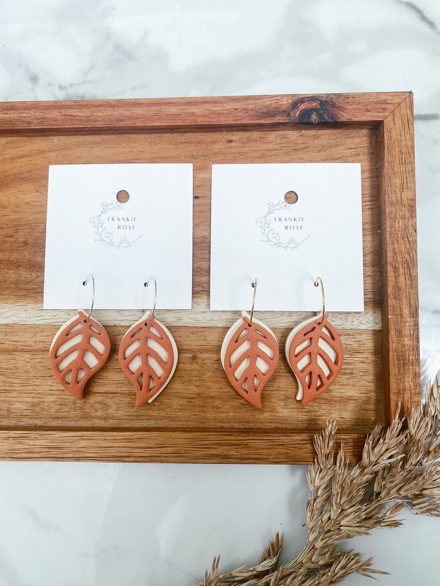 Layered Leaf hoops | Fall Fun Collection