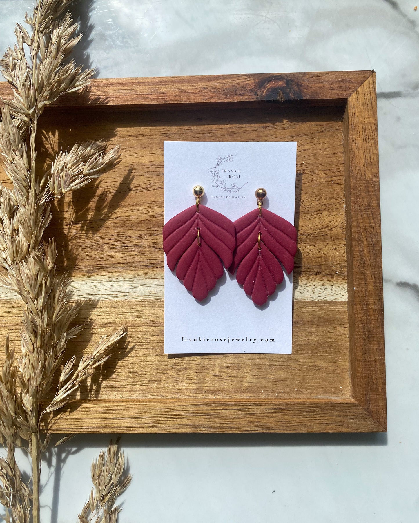 Large Maroon Leaf | Fall Fun Collection