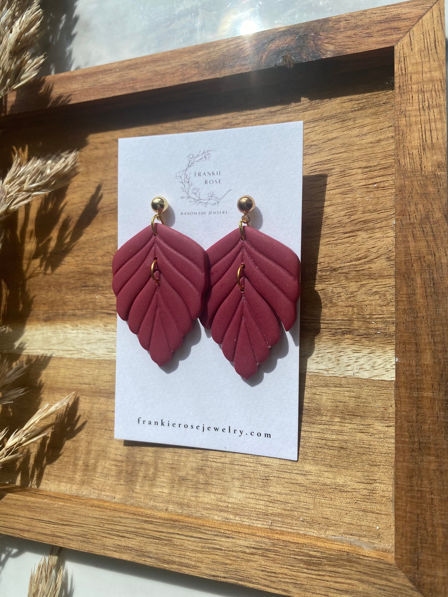 Large Maroon Leaf | Fall Fun Collection